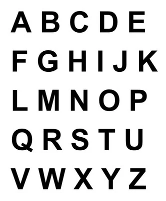 DETAPE 15cm / 6 Inch Self Adhesive Vinyl Sticker Alphabet A-Z 26 Letters - 25 Colours