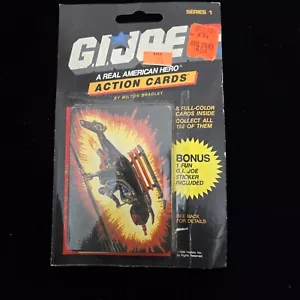 1986 HASBRO G.I. JOE ACTION CARD STICKER PACK SEALED TOP 116 - Picture 1 of 2
