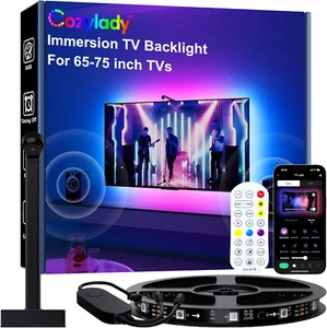 Cozylady USB LED Backlight for 65"-85" TV PC, LED Lights That Change Sync to Scr - Picture 1 of 7