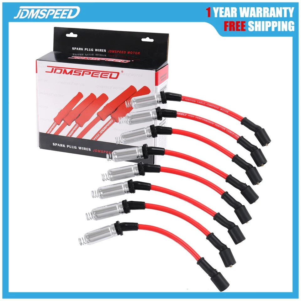 8 JDMSPEED High Performance Spark Plug Ignition Wire for 2000-2009 Chevy GMC V8