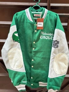 Mitchell Ness Philadelphia Eagles NWT Princess Diana Varsity Jacket Size: LARGE - Picture 1 of 13