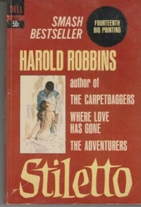 Stiletto - Vintage Pulp Dell PB 1966 - Harold Robbins  - Picture 1 of 2