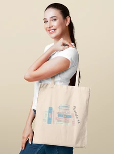 Books Cotton Canvas Tote Bag/Proverbs 4:6/Religious/Grocery Shopping/Gift - Picture 1 of 5