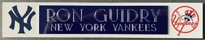 RON GUIDRY  NEW YORK YANKEES  NAME PLATE - Picture 1 of 1
