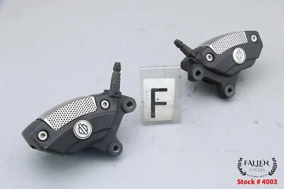 2008 Harley Street Glide BREMBO Front Brake Caliper Left Right Set WRINKLE BLACK - Image 1 of 4