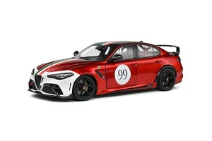 Coche diecast rojo 1/18 Alfa Romeo Giulia GTAm N 99 Racing 2022 de Solido S1806904 - Imagen 1 de 7