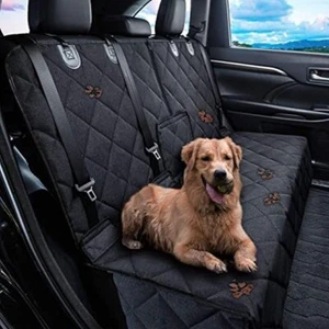 PETALAGE BENCH PET/DOG CAR SEAT COVER WATERPROOF BLACK BRAND NEW - Picture 1 of 3