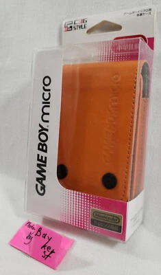 Official Nintendo Game Boy GameBoy micro Carrying Case LEATHER gba pouch logo - Image 1 of 4
