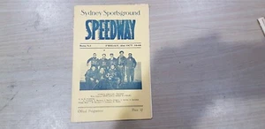 OCTOBER 21ST 1949 SPEEDWAY SYDNEY SPORTS GROUND PROGRAMME - Foto 1 di 9