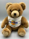 Chicago Hard Rock Cafe Bear Brown Plush with Embroidered Logo on T Shirt