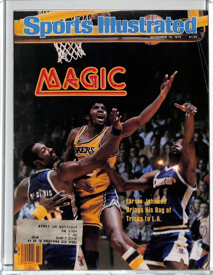 Magic Johnson Sports Illustrated 19 de noviembre de 1979 - 1ª portada profesional Foto 1 de 2