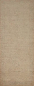 Hand-Knotted Muted Minimalist Home Decor Ziegler Style Runner Rug 3x8 Ft Hallway - Picture 1 of 1