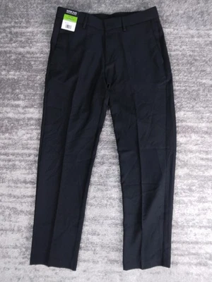 Haggar Pants Men's 30 Black Comfort Performance Straight Fit Dress Pant 30x29 - Image 1 of 4