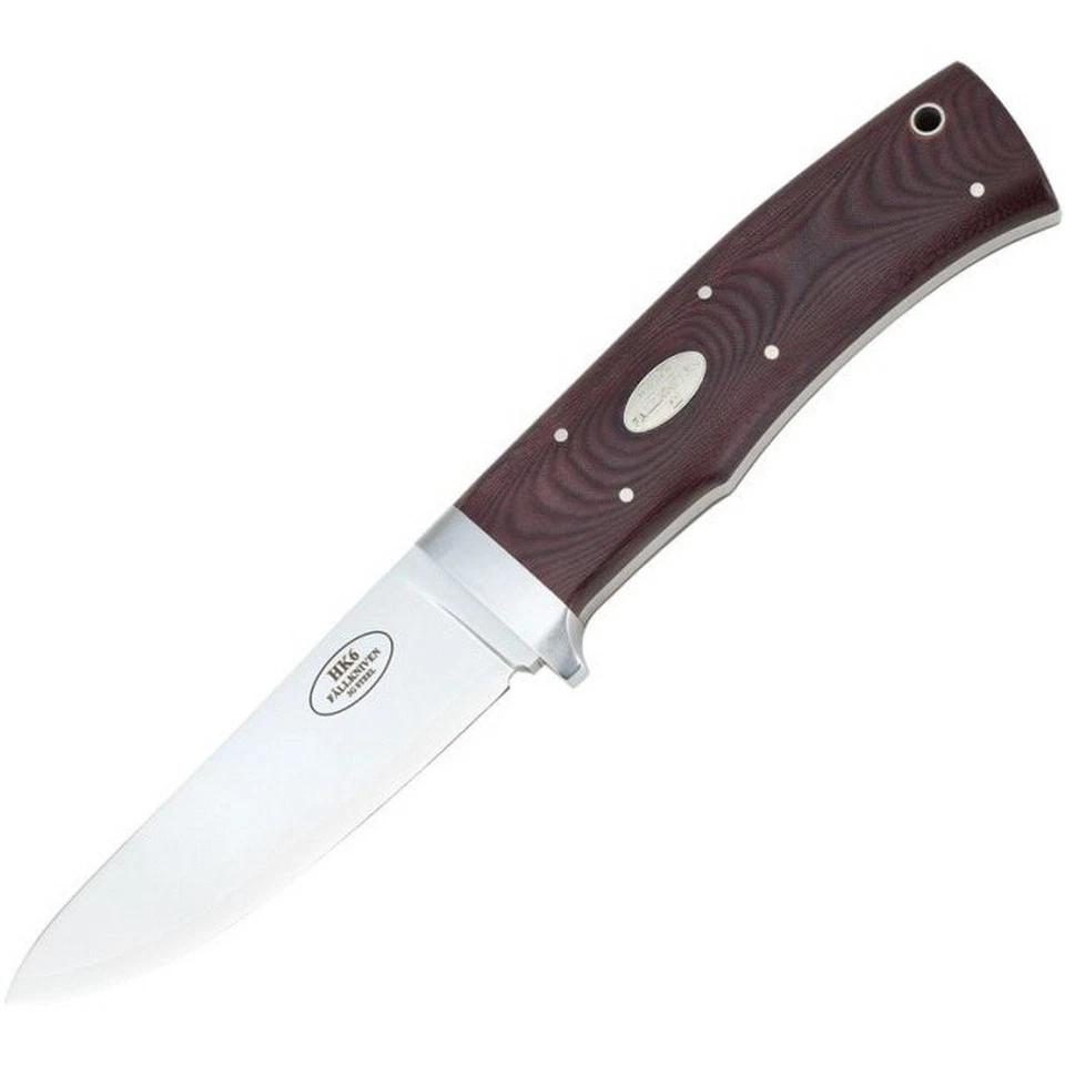 Fallkniven Hunter's Knife 3G Powder Steel Blade Maroon Micarta Handle - HK6L - Image 1 of 1