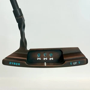 Byron Morgan 612 Putter - Dark Copper Patina Twisted Neck - 34" - Picture 1 of 9