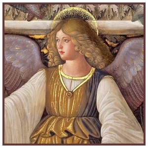 Melozzo da Forlì Angel from St Marks Counted Cross Stitch Pattern - Picture 1 of 3