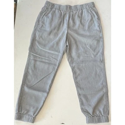 Pantalones de chándal J.Crew Lyocell de lino gris para mujer talla 4 cintura elástica cozycore Foto 1 de 4