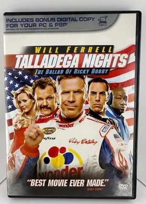 Talladega Nights DVD (2006) Will Ferrell Unrated Edition Comedy Racing NASCAR - Image 1 of 3