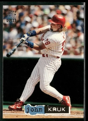 1994 Stadium Club #3 John Kruk Dugout Dirt - Image 1 of 2
