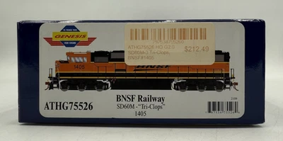Athearn ATHG75526 HO G2.0 SD60M-3 BNSF Railway Tri-Clops #1405 - Image 1 of 4