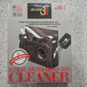 VHS-C Video Head Cleaner Vintage Cleaning Tape Cassette Still sealed - Picture 1 of 2