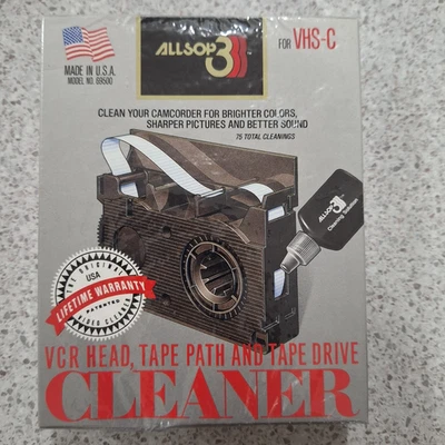 VHS-C Video Head Cleaner Vintage Cleaning Tape Cassette Still sealed - Image 1 of 2