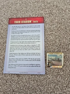 WILLABEE & WARD - MLB ALFILERES DE BÉISBOL ESTADIO TIGRE DETROIT TIGERS PIN INSIGNIA - Imagen 1 de 3