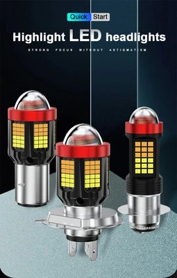 Motorcycle LED Headlight Bulb 3000LM Brightness for Enhanced Night Visibility - Image 1 of 4