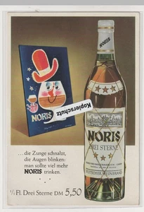Weinbrand Alkohol Reklamekarte Werbung Noris Drei Sterne Stammhaus Nürnberg - Picture 1 of 2