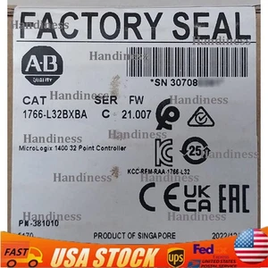 NEW Sealed AB 1766-L32BXBA  Micrologix 1400 32 Point Controller US Free Tax - Picture 1 of 3