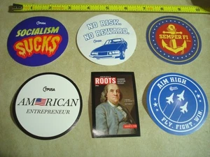 Turning Point USA Charlie Kirk TPUSA - Sticker Pack America Conservative 6 Pc #3 - Picture 1 of 7