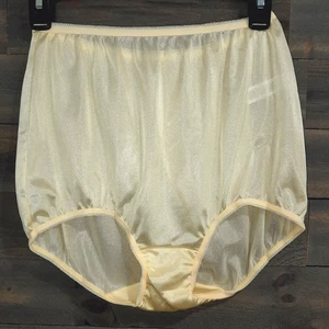 Underscore Sissy Panty Gr. 7 gelb glänzend Slippery Granny Slip Pilz Zwickel - Bild 1 von 7