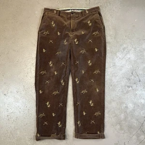 Pantalones de Pana Polo Ralph Lauren De Colección Para Hombres 36x32 Marrón Mallard Pato Caza - Imagen 1 de 13