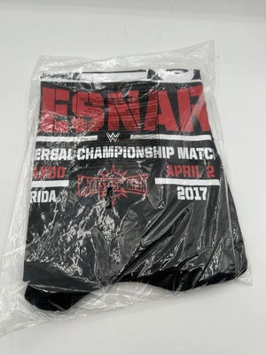 Bill Goldberg Vs Brock Lesnar T Shirt L Wrestlemania 33 WWE Tale of the Tape - Image 1 of 2