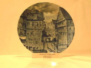 Berlin Design Teller Alt Hamburg 13 Blick vom... - Picture 1 of 1