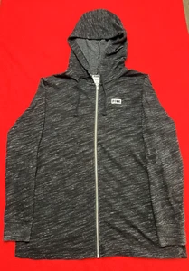 Womens Victoria's Secret PINK Full Zip Black Hoodie Sz Medium 170/96A Side Slits - Picture 1 of 10