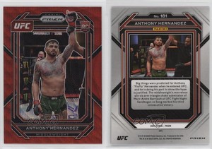 2023 Panini Prizm UFC Ruby Wave Prizm Anthony Hernandez #181 Rookie RC