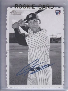 GLEYBER TORRES ROOKIE CARD 2018 Topps Heritage High Number YANKEE 1969 DESIGN RC - Picture 1 of 2