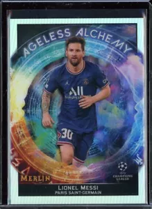 2021-22 Merlin UEFA Champions League Ageless Alchemy #AA1 Lionel Messi - Bild 1 von 1