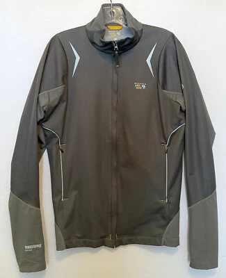 Chaqueta Mountain Hardwear Windstopper Softshell Cremallera Completa Gris Agujeros para el Pulgar Grande Foto 1 de 4
