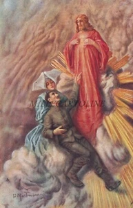 MASTROIANNI - Cromoscultura, La Carità, Cartolina 1917 WWI Verificato Censura - Picture 1 of 2