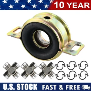 Driveshaft Support Bearing & Spicer U-Joints Set for Toyota Tundra 2000-2015 4WD - Picture 1 of 5