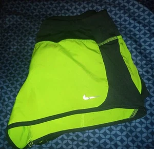 Nike Dri-Fit Shorts Women's Size Small Neon Green - Picture 1 of 4