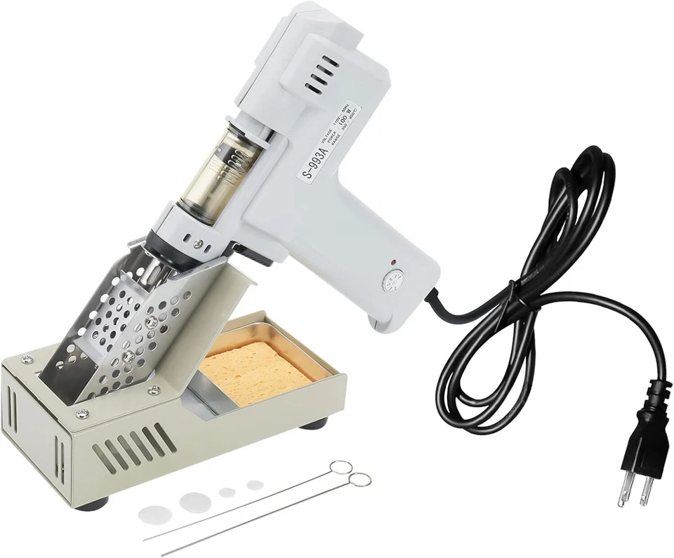 110V S-993A Electric Vacuum Desoldering Pump Solder Sucker Gun Suction Tin Gun - Image 1 of 4