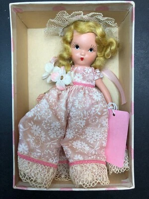 Libro de cuentos Nancy Ann vintage de 5,5” todo bisque con caja “Little Joan Here I Am” #111” Foto 1 de 4
