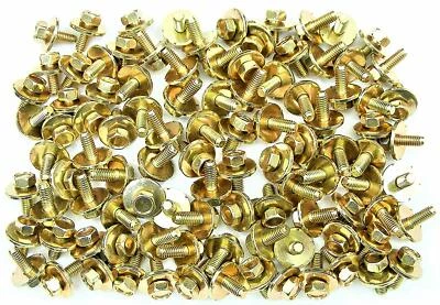 M6-1.0mm x16mm Body Bolts 10mm Hex-18.5mm Washer (Qty-100) #1903-100 - Image 1 of 4