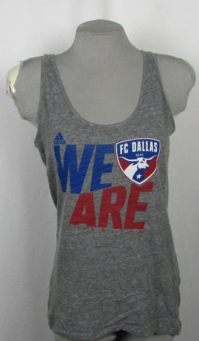 FC Dallas MLS Adidas Women's Gray Tank Top Cover