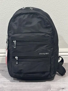 New Hedgren HIC398 Inner City Tablet Travel Backpack Black Nylon 12”x16” - Picture 1 of 5