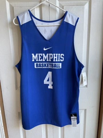 NWT Mens Nike Memphis Tigers SAMPLE Basketball Jersey Reversible On Court Sz L Cover