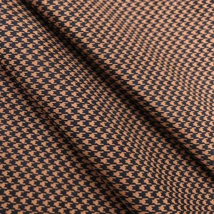 Brown suede pattern textured hides, genuine checkered print leather fabric piece - Picture 1 of 8